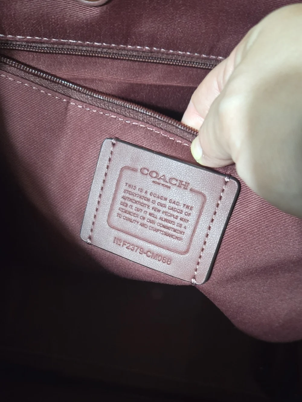 Coach Women’s Brown Suede Tote Bag
